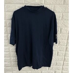 GREG NORMAN MENS SHIRT SIZE LARGE‎ BLUE SHORT SLEEVE GOLF CATTA VERDERA